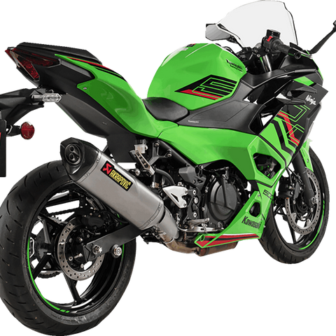 AKRAPOVIC Slip-On Line Muffler - Titanium - Ninja 500/Z500 S-K5SO1-HRT