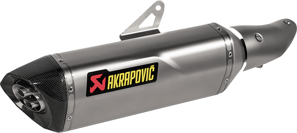 AKRAPOVIC Slip-On Line Muffler - Titanium - Ninja 500/Z500 S-K5SO1-HRT