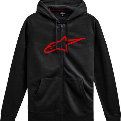 ALPINESTARS Ageless V3 Zip Hoodie - Black/Red - Large 1244-51490-1030-L