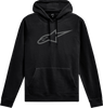 ALPINESTARS Ageless V3 Pullover Hoodie - Black/Gray - 2XL 1244-52000-1011-2X