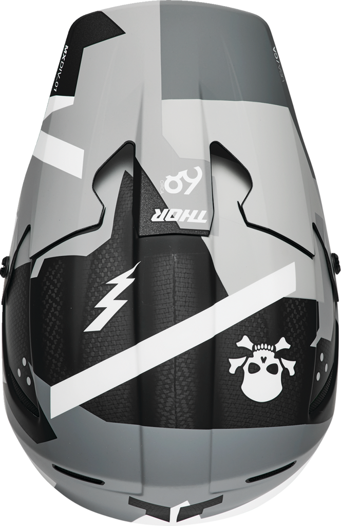 THOR Reflex Sport Helmet - MIPS? - Carbon Brave - Gray/White - 2XL 0110-8762