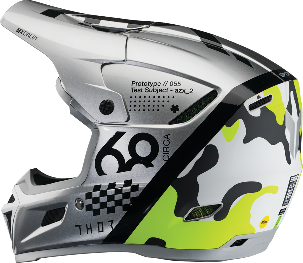 THOR Reflex Sport Helmet - Riot - MIPS? - Gray/Acid - XS 0110-8769