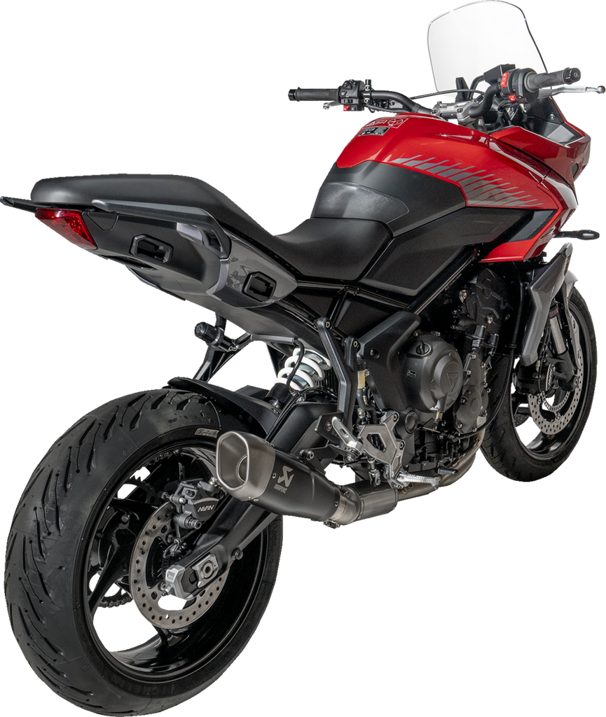 AKRAPOVIC Racing Line Exhaust System - Titanium - Tiger Sport 660 S-T6R2-CQTBL