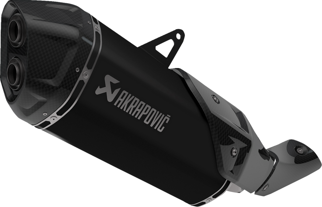 AKRAPOVIC Slip-On Line Muffler - Titanium - CRF1100L - Black S-H11SO4-HAFT