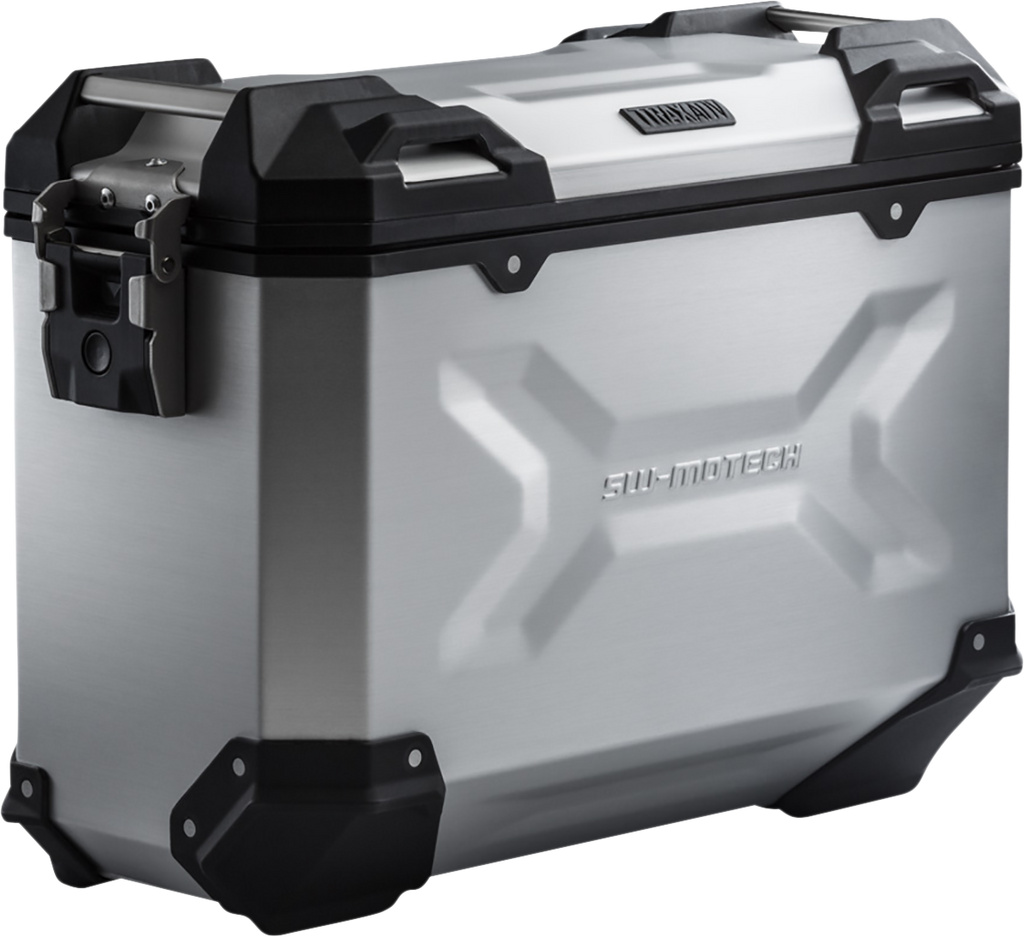 SW-MOTECH TRAX ADV Hard Case - 37 Liter - Silver - Left ALK.00.733.11000L/S