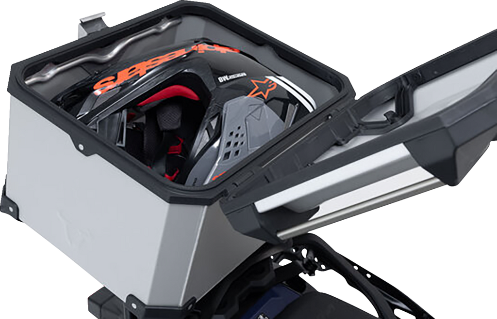 SW-MOTECH TRAX ADV Top Case System - Silver - Aprilia Tuareg 660 '22-'24 GPT.13.849.70000/S