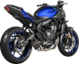 AKRAPOVIC Racing Line Exhaust System - Carbon Fiber - Yamaha MT-07 S-Y7R2-AFC/1