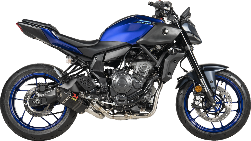 AKRAPOVIC Racing Line Exhaust System - Carbon Fiber - Yamaha MT-07 S-Y7R2-AFC/1