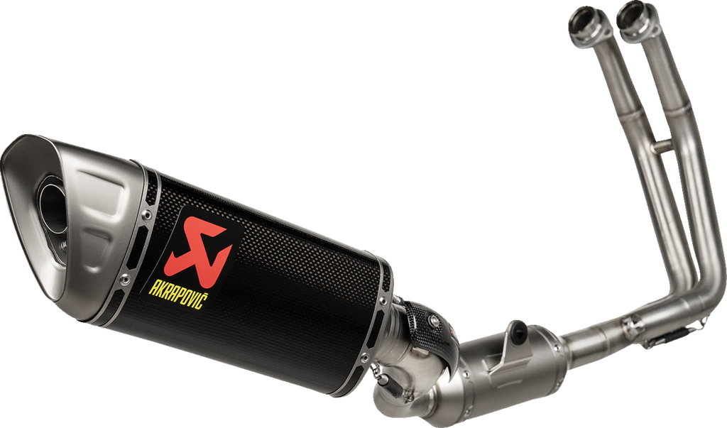 AKRAPOVIC Racing Line Exhaust System - Carbon Fiber - Suzuki GSX-8S & GSX-8R S-S8R2-EEC