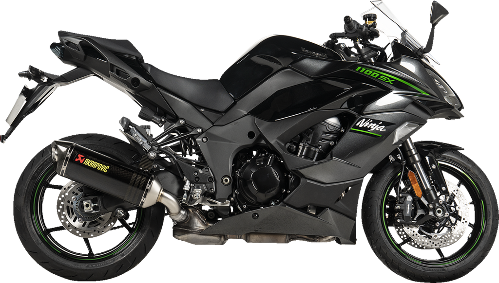 AKRAPOVIC Slip-On Line Muffler - Carbon Fiber - Kawasaki Ninja 1000 SX & Ninja 1100 SX S-K10SO32-HRC