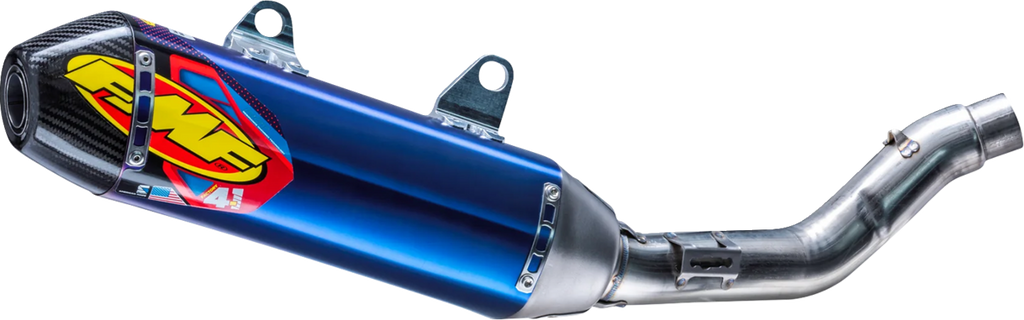 FMF 4.1 RCT Slip-On Muffler - Anodized/Titanium - Carbon Cap - Honda CRF250R/RX 041619