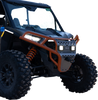 RAVEK Front Bumper/Skid Plate with White Lights - Orange - RZR XP 1000 64-317ORL