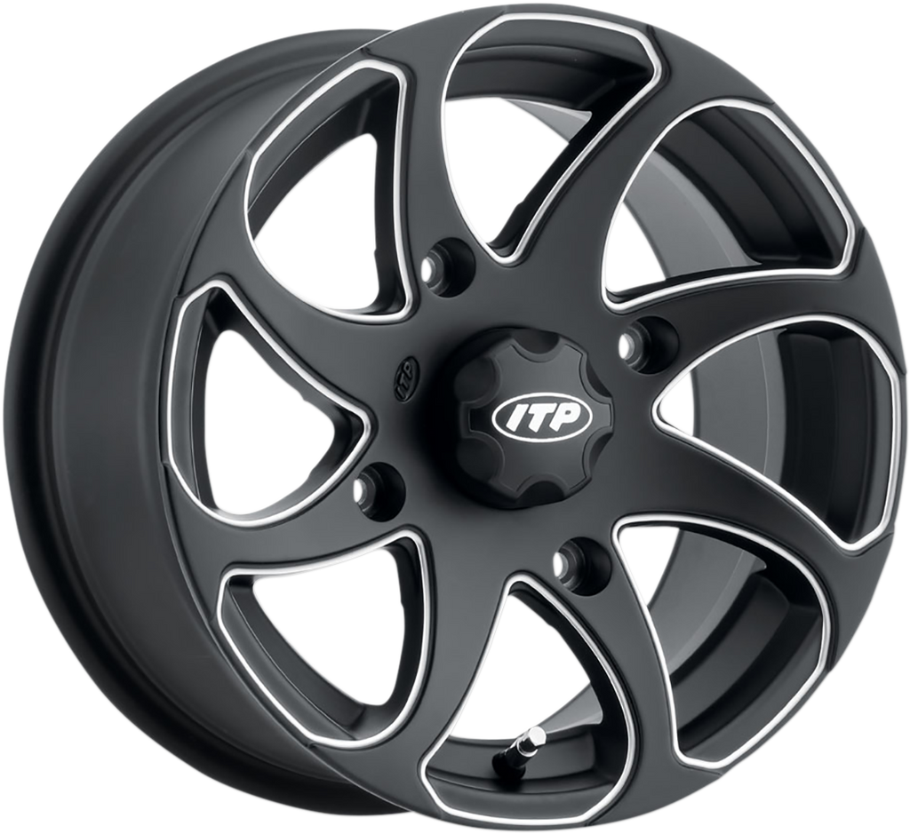 ITP Wheel - Twister? - Directional - Front/Rear | Left - Milled Black - 14x7 - 4/137 - 5+2 1422328727BL