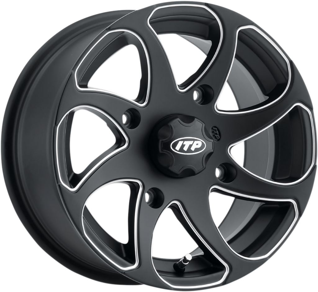 ITP Wheel - Twister? - Directional - Front/Rear | Right - Milled Black - 14x7 - 4/137 - 5+2 1422328727BR