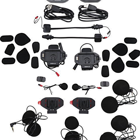 SENA SF4 Bluetooth Headset - 4-Way - Dual Speakers - Dual Pack SF4-02D-