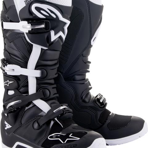 Tech 7 Enduro Drystar Boots Black/White Sz 12