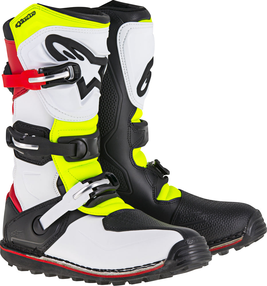 Tech T Boots White/Red/Yellow/Black Sz 10
