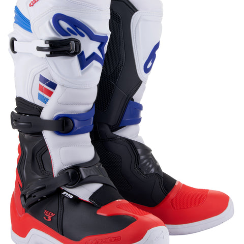 Tech 3 Boots White/Red/Blue Sz 16