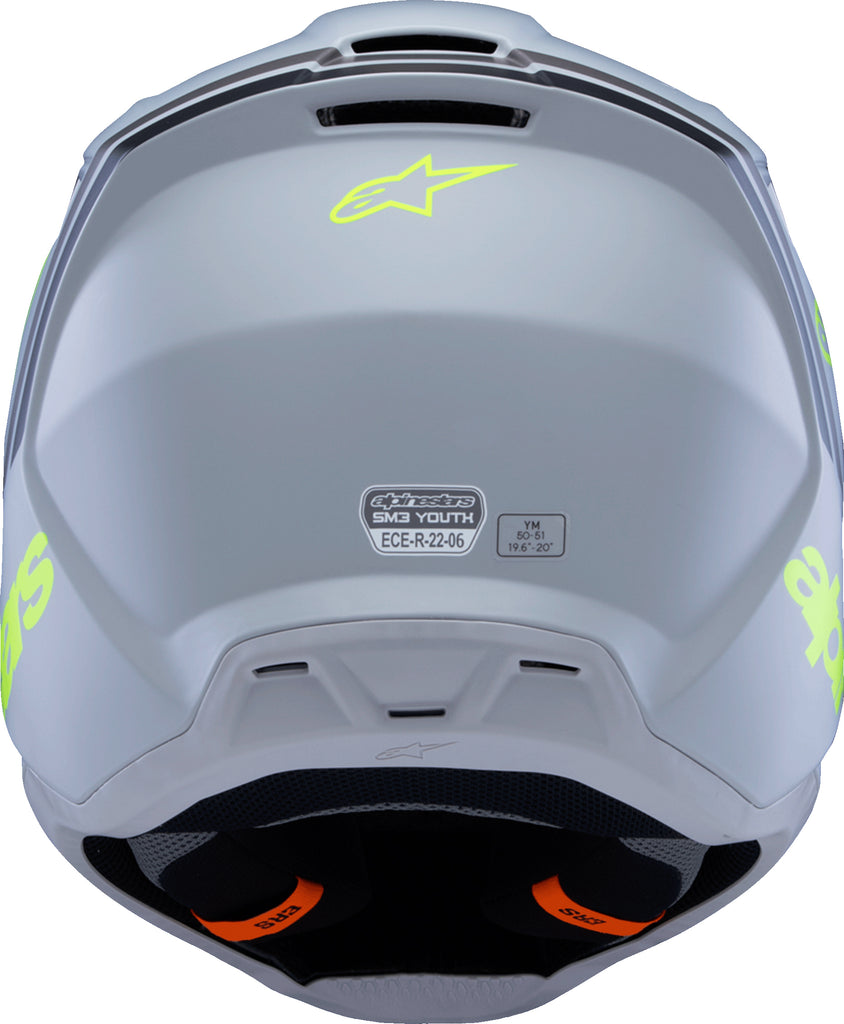 Sm3 Youth Radium Helmet Gry/Blk/Ylw Fluo Matte Ym