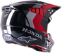 Honda S M5 Helmet Black/Red Glossy 2x