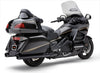 4" Slip On Dual Cut Tips Black Hon Gl1800/F6b