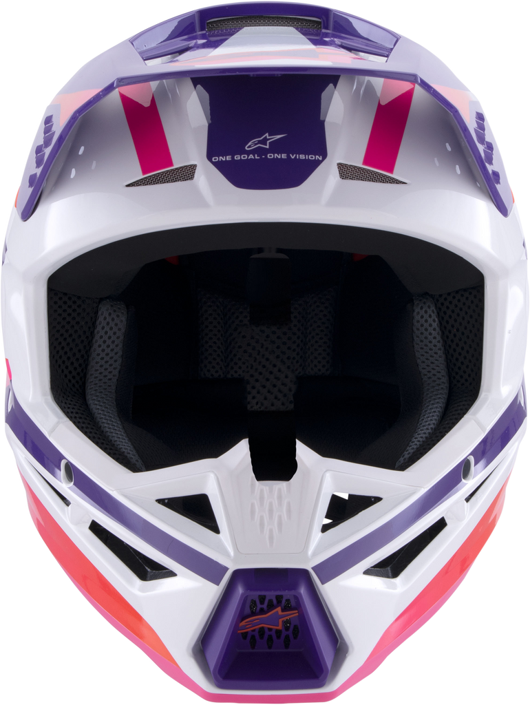 Sm3 Heat Helmet White/Purple/Pink Glossy Lg