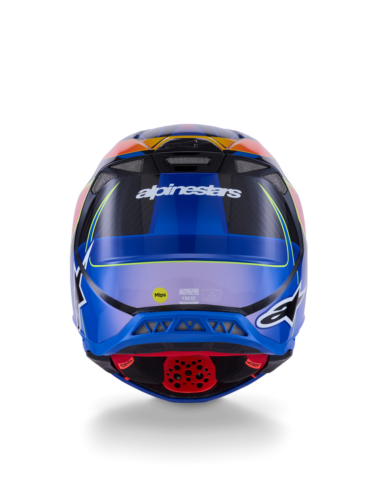 Supertech S M10 Era Helmet Blu/Rd/Ylw Fluo Glossy Lg