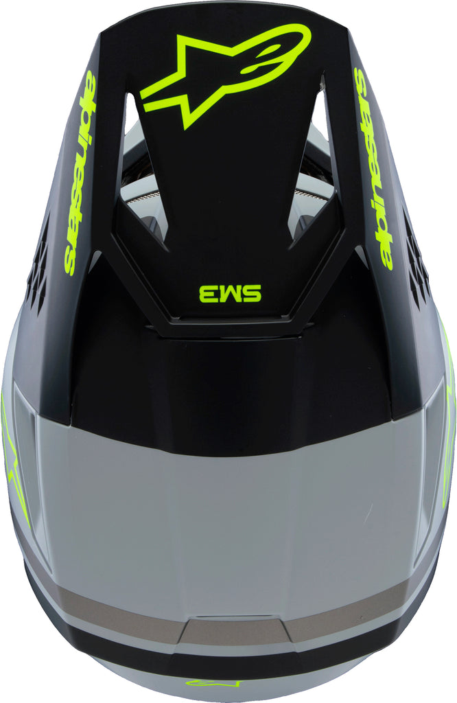 Sm3 Youth Radium Helmet Gry/Blk/Ylw Fluo Matte Yl