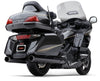 4" Slip On Dual Cut Tips Black Hon Gl1800/F6b