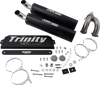 TRINITY RACING Stage 5 Slip-On Mufflers - Black TR-4173S-BK