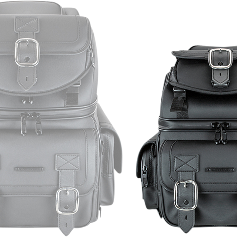 SADDLEMEN BR1800D Sissy Bar Bag - Black EX000971