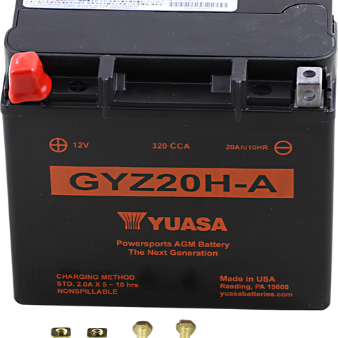 YUASA AGM Battery - GYZ20H-A YUAM720GHA