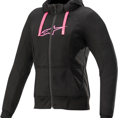 ALPINESTARS Women's Sport Jacket/Hoodie - Black/Pink- Small 4210920-1039-S