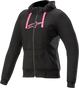 ALPINESTARS Women's Sport Jacket/Hoodie - Black/Pink- Medium 4210920-1039-M