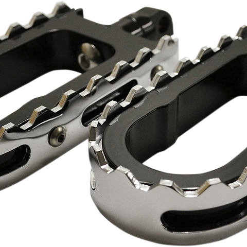 LA CHOPPERS BMX Footpegs - Black/Chrome LA-7205-00B