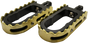 LA CHOPPERS BMX Footpegs - Black/Brass LA-7205-02B