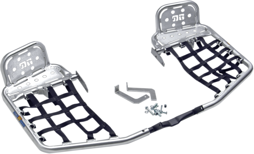 DG PERFORMANCE Heel Guard Nerf Bar- With Black Webbing - Suzuki/Kawasaki 607-6130