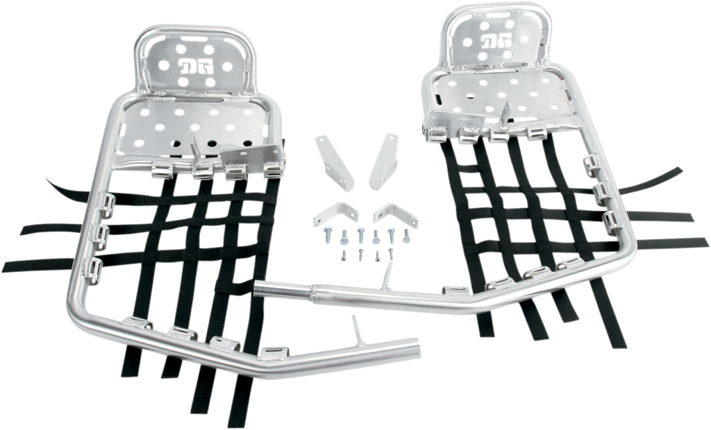 DG PERFORMANCE Heel Guard Nerf Bar- With Black Webbing - Kawasaki 607-8450