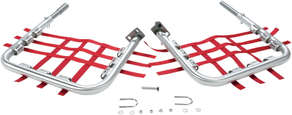 DG PERFORMANCE Nerf Bars - TRX250X - Natural/Red 60-2110