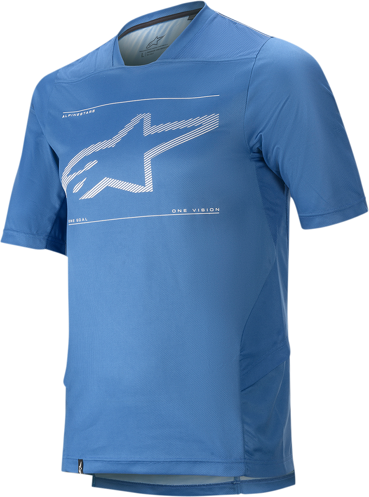 ALPINESTARS Drop 6.0 Short-Sleeve Jersey - Blue - 2XL 1766320-7310-2X