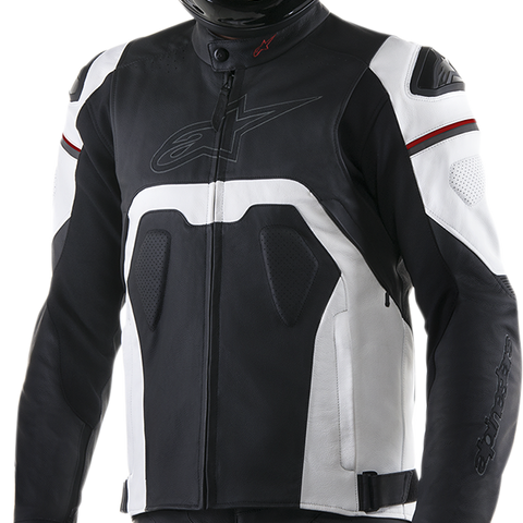 ALPINESTARS Core Leather Jacket - Black/White - US 44 / EU 54 3101316-12-54