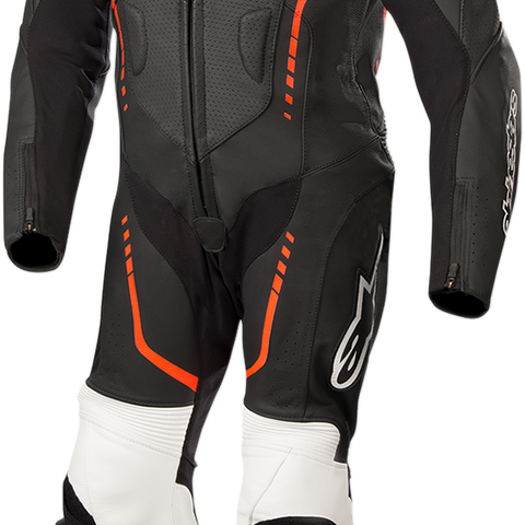 ALPINESTARS Youth GP Plus 1-Piece Leather Suit - Black/White/Red Fluorescent - US 26 / EU 140 31405181231140