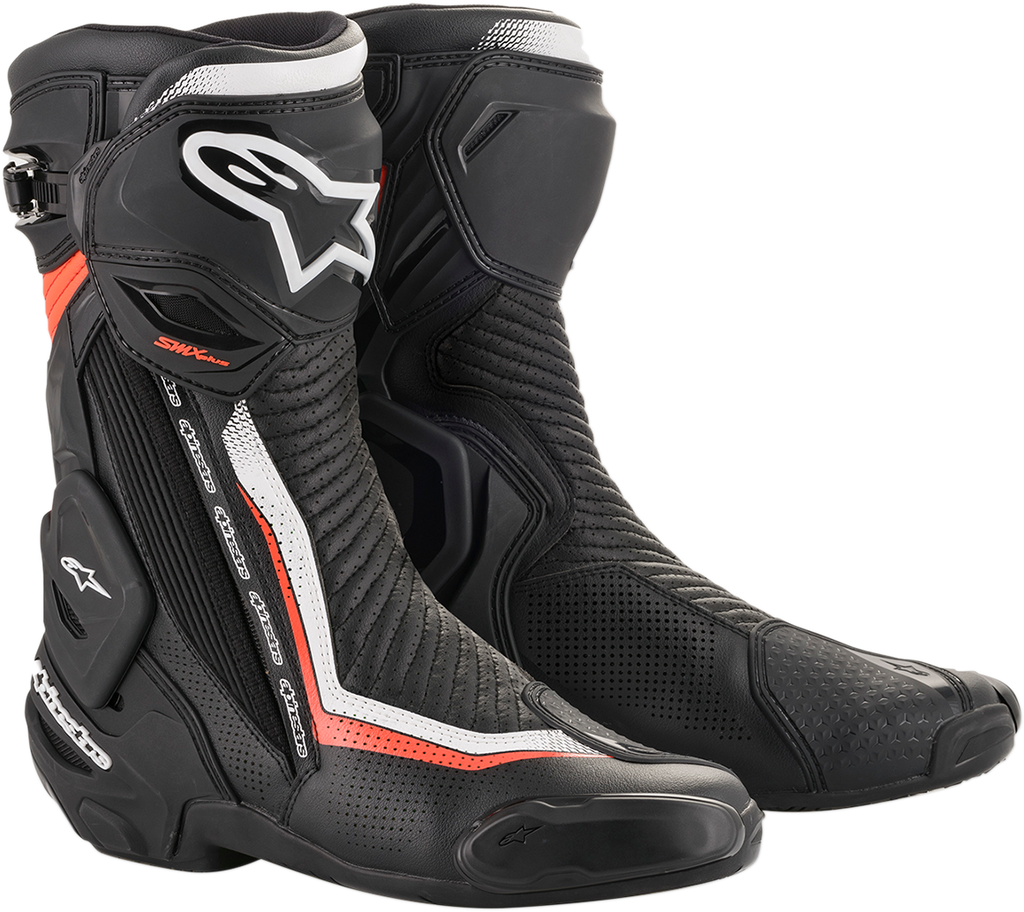 ALPINESTARS SMX Plus Vented Boots - Black/White/Red - US 10.5 / EU 45 2221119-1231-45