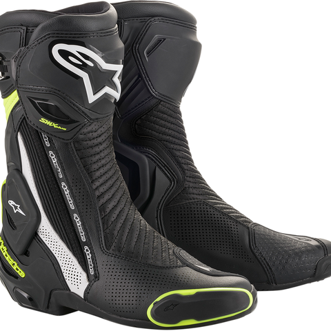 ALPINESTARS SMX+ Vented Boots - Black/White/Yellow - US 7.5 / EU 41 2221119-125-41