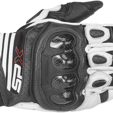 ALPINESTARS SPX AC V2 Gloves - Black/White - Large 3567319-12-L