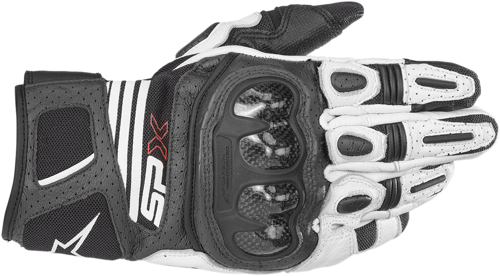 ALPINESTARS SPX AC V2 Gloves - Black/White - 2XL 3567319-12-XXL