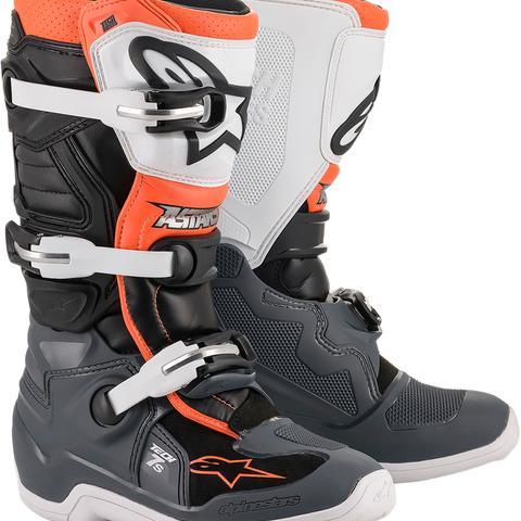 ALPINESTARS Tech 7S Boot - Black/Gray/White/Orange Fluorescent - US 7 2015017-1124-7