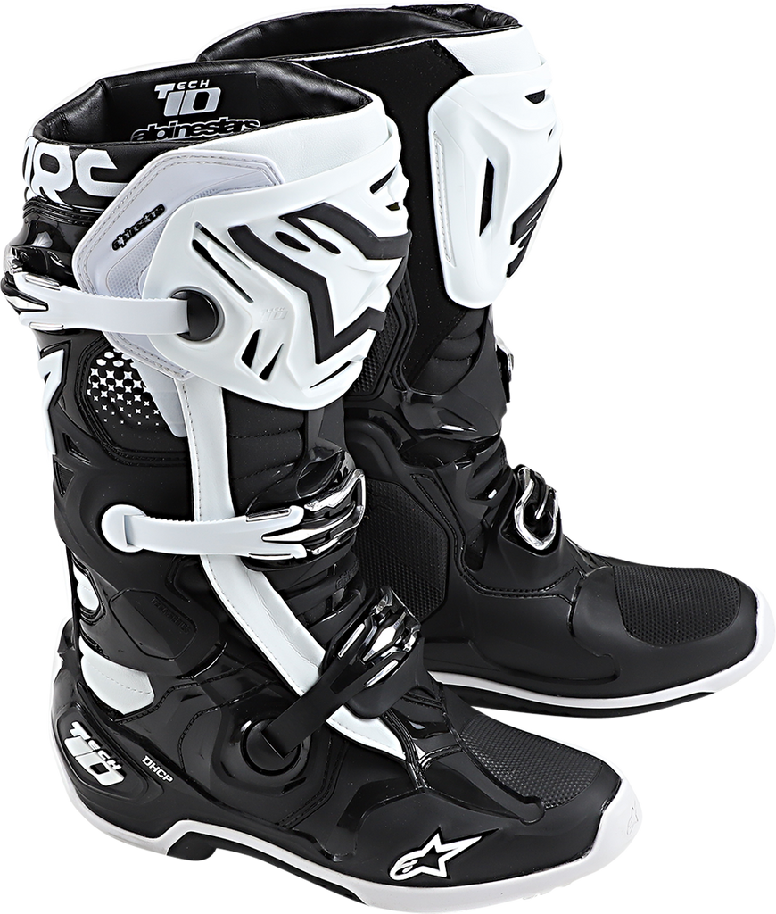 ALPINESTARS Tech 10 Boots - Black/White - US 12 2010020-12-12