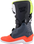 ALPINESTARS Youth Tech 7S Boots - Black/Gray/Red/White/Yellow - US 5 2015017-9058-5