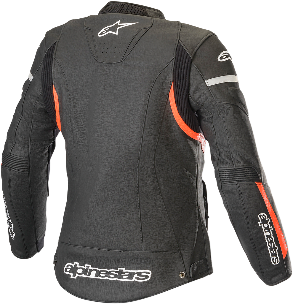 ALPINESTARS Stella Kira Leather Jacket - Black/Red - US 6 / EU 42 3112019-1030-42